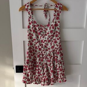 Wild Fable - Pink Floral Sleeveless Romper - S